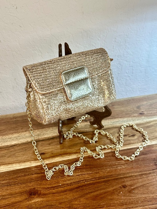 Lord & Taylor Vintage Gold Mesh Evening Bag - Picture 3 of 10